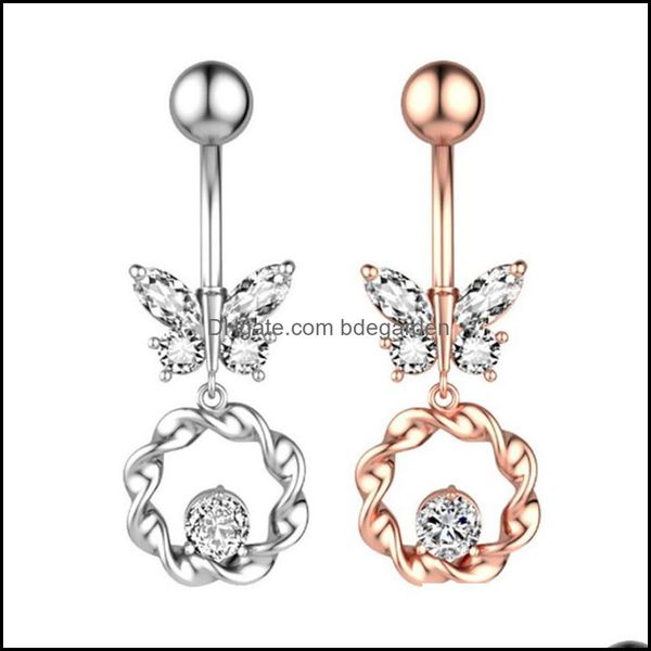 navel bell button rings body jewelry jinglang new earrings ear nail belly piercing butterfly zircon surgi dh5sf, Silver
navel bell button rings body jewelry jinglang new earrings ear nail belly piercing butterfly zircon surgi dh5sf, Silver