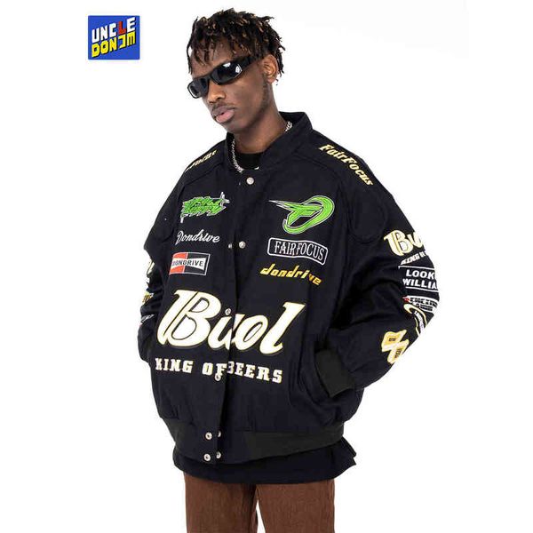 uncledonjm leather jacket japanese fashion outerwear & coats bomber jacket retro clothes men jackets puffer jacket t220728, Black;brown
uncledonjm leather jacket japanese fashion outerwear & coats bomber jacket retro clothes men jackets puffer jacket t220728, Black;brown