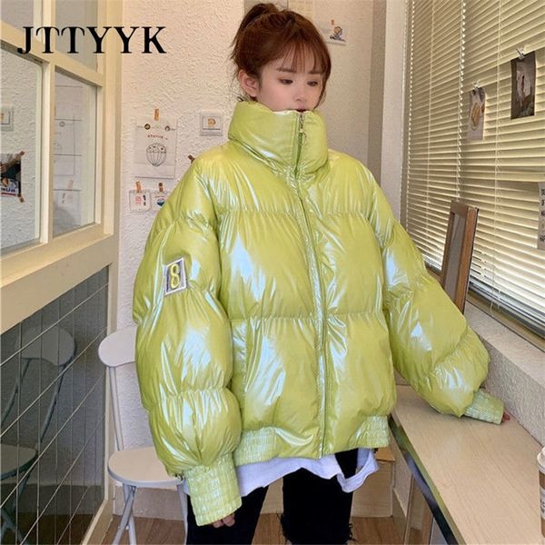 2020 new winter short parka loose candy color glossy down coat jacket women korean sweet stand collar white duck down overcoat t200810, Black;brown
2020 new winter short parka loose candy color glossy down coat jacket women korean sweet stand collar white duck down overcoat t200810, Black;brown