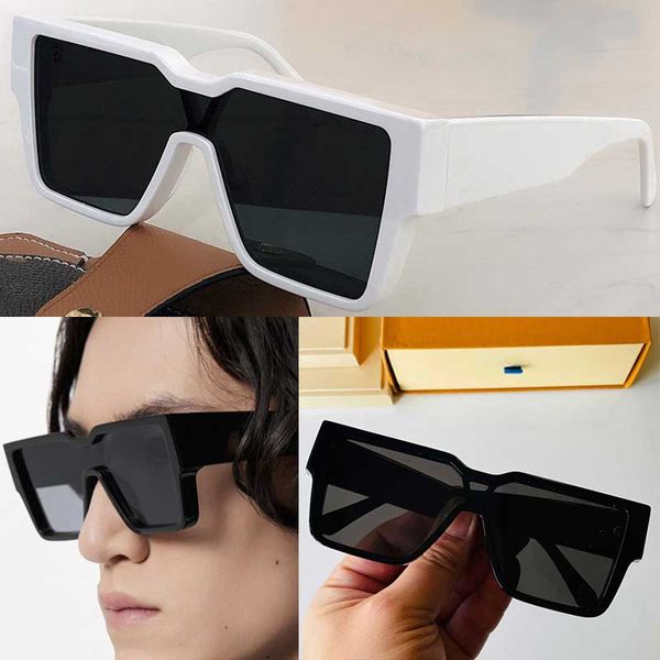2022 season mens designer clash mask sunglasses z1593w white acetate frame v motif on front uv400 protection mens luxury brand glasses 1593, White;black
2022 season mens designer clash mask sunglasses z1593w white acetate frame v motif on front uv400 protection mens luxury brand glasses 1593, White;black