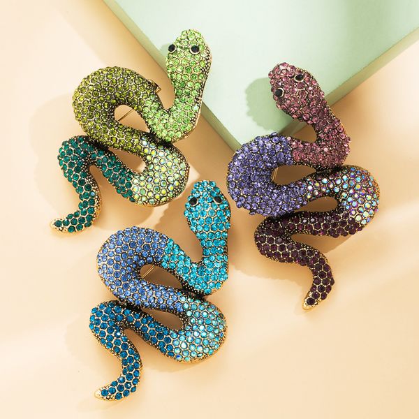 s2936 fashion jewelry snake brooches for women girl colorful rhinestone inlaid cute brooch pin, Gray
s2936 fashion jewelry snake brooches for women girl colorful rhinestone inlaid cute brooch pin, Gray