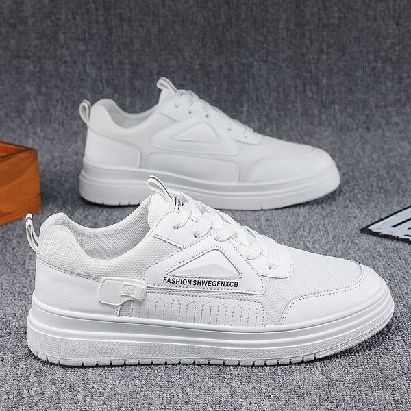 new male sneakers men shoes lace up chaussures pour hommes pu leather casual outdoors 011, Black
new male sneakers men shoes lace up chaussures pour hommes pu leather casual outdoors 011, Black