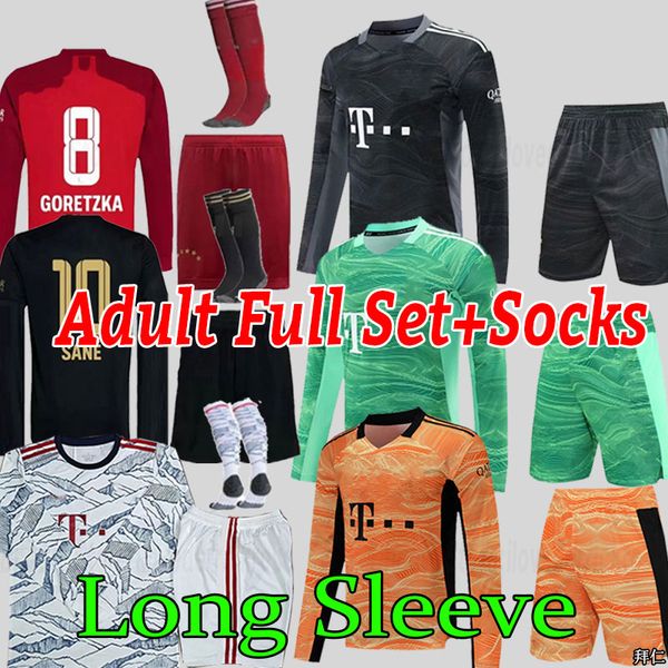 long sleeve 21 22 bayern soccer jersey lewandowski sane 2021 2022 munich football shirt hernandez goretzka gnabry goalkeeper kits full set s, Black;yellow
long sleeve 21 22 bayern soccer jersey lewandowski sane 2021 2022 munich football shirt hernandez goretzka gnabry goalkeeper kits full set s, Black;yellow