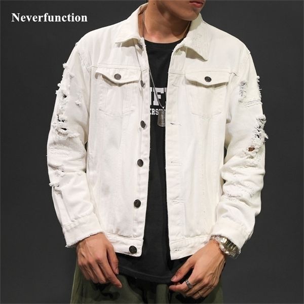 pink black white men ripped jeans jackets hip hop holes fashion men women streetwear distressed casual denim coat plus size 5xl 201127, Black;brown
pink black white men ripped jeans jackets hip hop holes fashion men women streetwear distressed casual denim coat plus size 5xl 201127, Black;brown