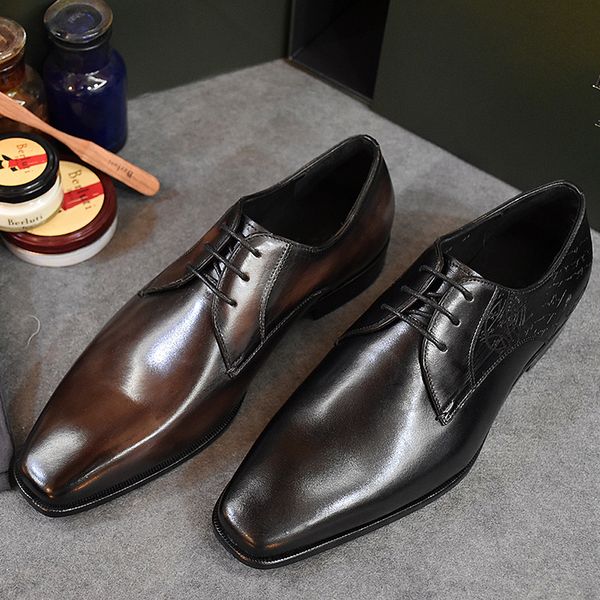 handmade men's shoes high-end color changing technology fashion business casual formal wear, Red;white
handmade men's shoes high-end color changing technology fashion business casual formal wear, Red;white