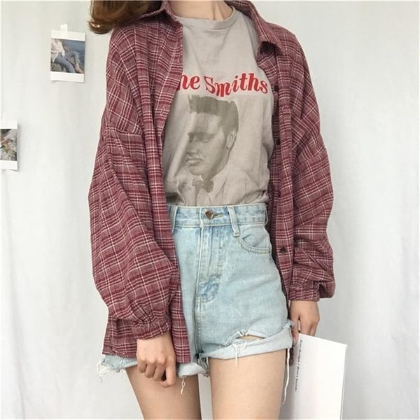 women's shirts tunic japan kawaii ladies retro chic pocket split plaid shirt casual female punk harajuku cute clothes for women t200322, White
women's shirts tunic japan kawaii ladies retro chic pocket split plaid shirt casual female punk harajuku cute clothes for women t200322, White