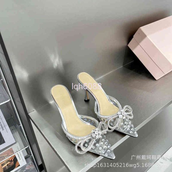 sandals spring and summer mach french bow diamond high heels pvc transparent pointed thin heel sandals, Black
sandals spring and summer mach french bow diamond high heels pvc transparent pointed thin heel sandals, Black