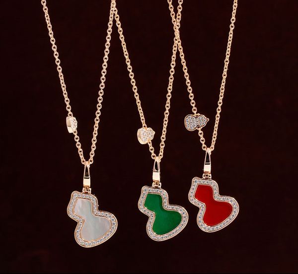 designer high setting large gourd necklace female 925 silver thick plated 18k rose gold red jade chalcedony white fritillaria jade sweater c, Black
designer high setting large gourd necklace female 925 silver thick plated 18k rose gold red jade chalcedony white fritillaria jade sweater c, Black