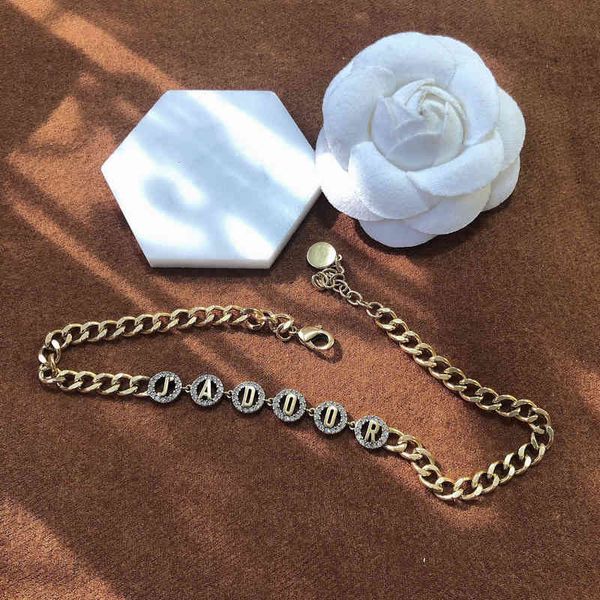 fine new letter full diamond necklace fashion brass material, Black
fine new letter full diamond necklace fashion brass material, Black