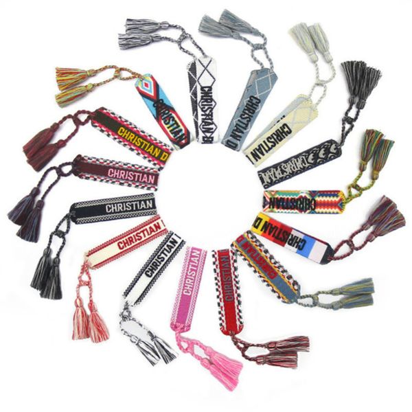fashion brand bracelets woven friendship for womens handmade braided luxury bracelet designers with tassel print embroidery mens jewelry ban, Golden;silver
fashion brand bracelets woven friendship for womens handmade braided luxury bracelet designers with tassel print embroidery mens jewelry ban, Golden;silver