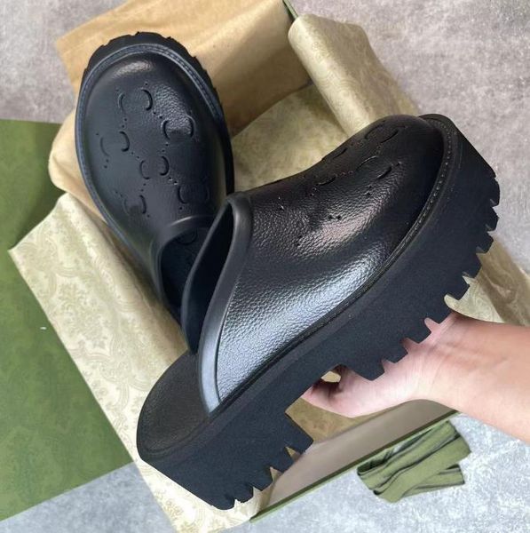 luxury brand designer women platform perforated sandals slippers made of transparent materials fashionable lovely sunny beach woman shoes sl, Black
luxury brand designer women platform perforated sandals slippers made of transparent materials fashionable lovely sunny beach woman shoes sl, Black