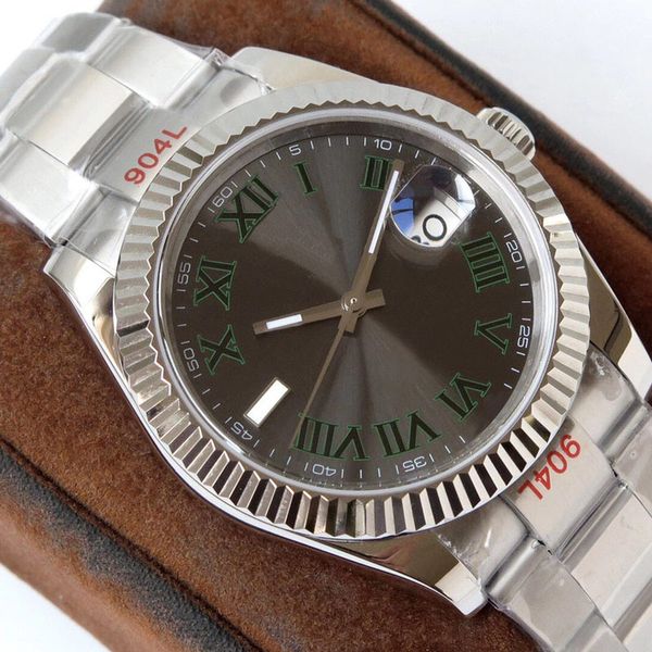 watch automatic mechanical mens watches 41mm silver wristband waterproof stainless steel wristband fashion designer wristwatch montre de lux, Slivery;brown
watch automatic mechanical mens watches 41mm silver wristband waterproof stainless steel wristband fashion designer wristwatch montre de lux, Slivery;brown