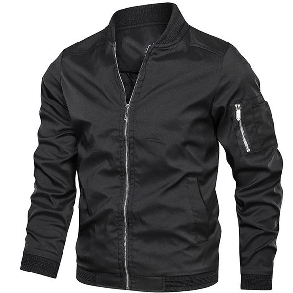 spring autumn jacket men men's bomber jacket casual streetwear mens jackets and coats windbreaker army outdoors clothes lj201013, Black;brown
spring autumn jacket men men's bomber jacket casual streetwear mens jackets and coats windbreaker army outdoors clothes lj201013, Black;brown