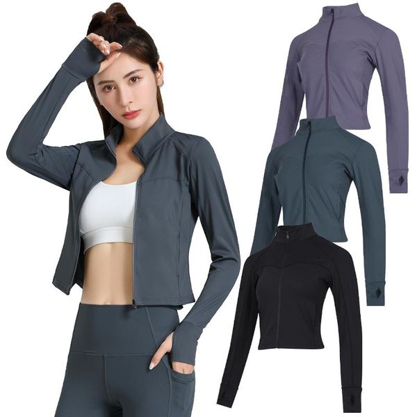 women yoga outfit athletic sport shirts slim fit long sleeved fitness coat crop with thumb holes gym jacket workout sweatshirtsyoga
women yoga outfit athletic sport shirts slim fit long sleeved fitness coat crop with thumb holes gym jacket workout sweatshirtsyoga