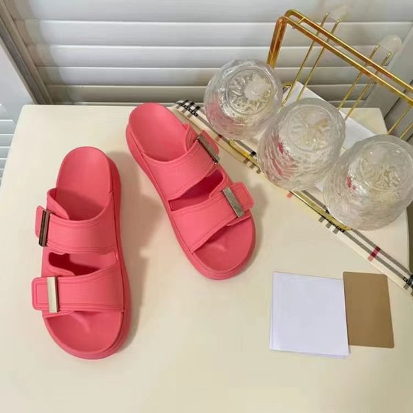 designer jelly solid color slippers two strap slippers with metal buckle engraved ladies slippers sandals brand luxury shoes size 35-40, Black
designer jelly solid color slippers two strap slippers with metal buckle engraved ladies slippers sandals brand luxury shoes size 35-40, Black
