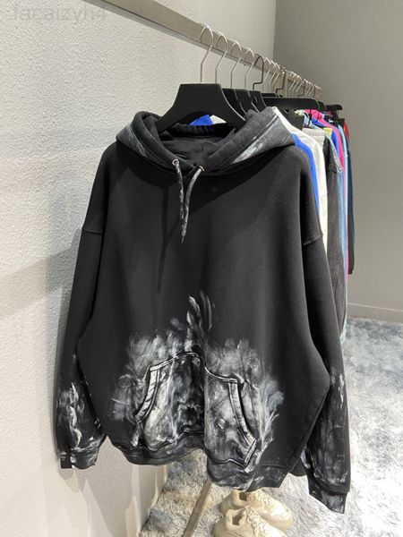 women's hoodies & sweatshirts designer 21fw hand painted graffiti kangaroo pocket thick fleece os off shoulder loose fit luxurious, Black
women's hoodies & sweatshirts designer 21fw hand painted graffiti kangaroo pocket thick fleece os off shoulder loose fit luxurious, Black