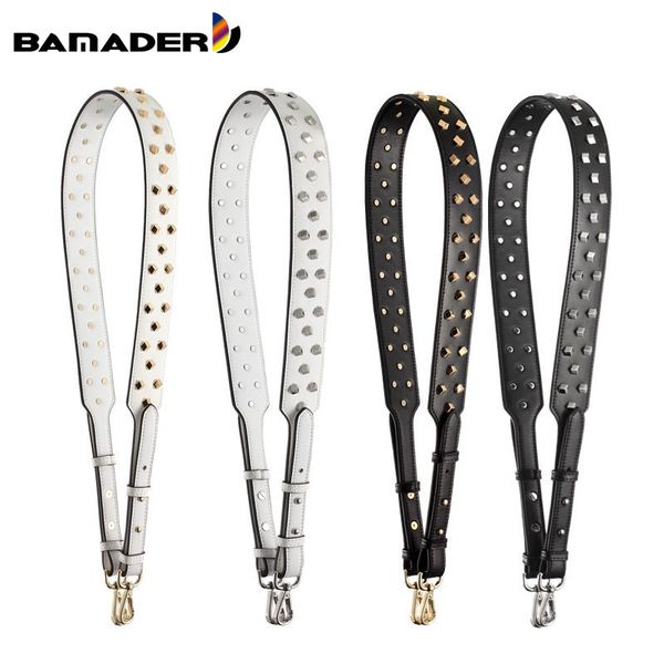 bamader bag strap for genuine leather adjustable wide crossbody strap fashion metal rivets bag accessories belt shoulder straps 220505, Black
bamader bag strap for genuine leather adjustable wide crossbody strap fashion metal rivets bag accessories belt shoulder straps 220505, Black