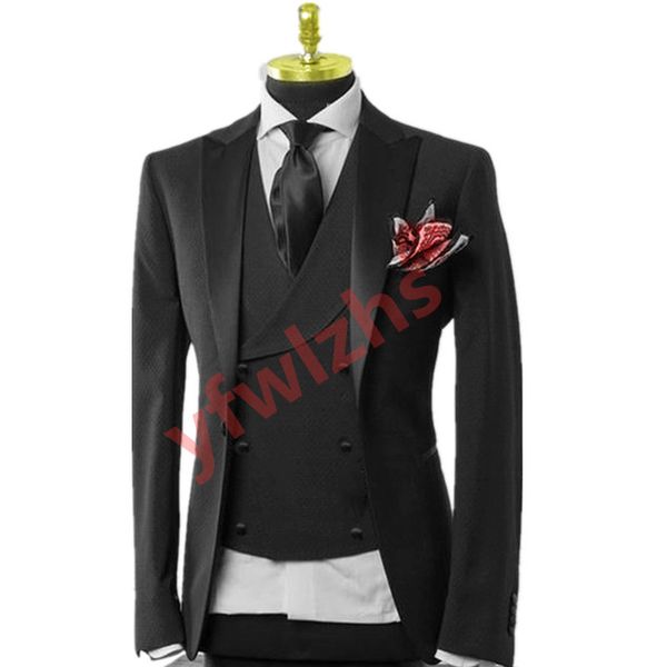 men suits one button groom tuxedos peak lapel groomsmen wedding/prom/dinner man blazer jacket pants tie vest w677, Black;gray
men suits one button groom tuxedos peak lapel groomsmen wedding/prom/dinner man blazer jacket pants tie vest w677, Black;gray