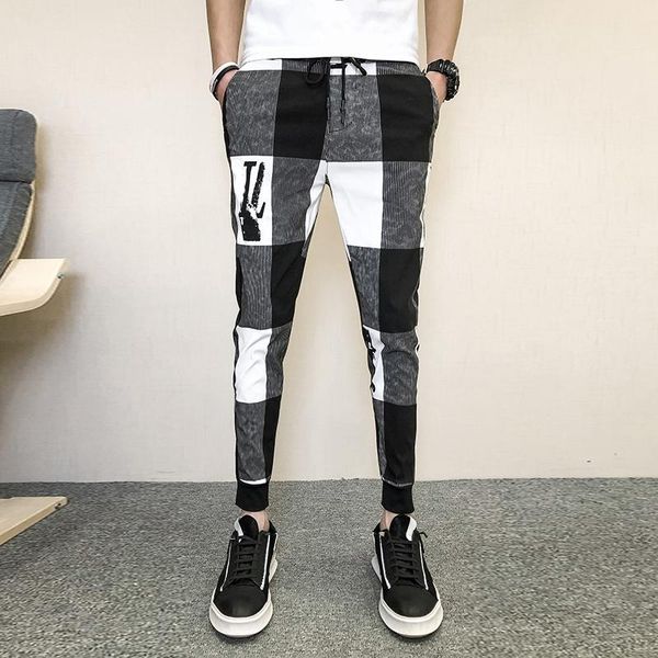 men's pants summer thin plaid men clothing 2022 all match ankle length slim fit casual joggers trousers hip hop streetwear men's p, Black
men's pants summer thin plaid men clothing 2022 all match ankle length slim fit casual joggers trousers hip hop streetwear men's p, Black