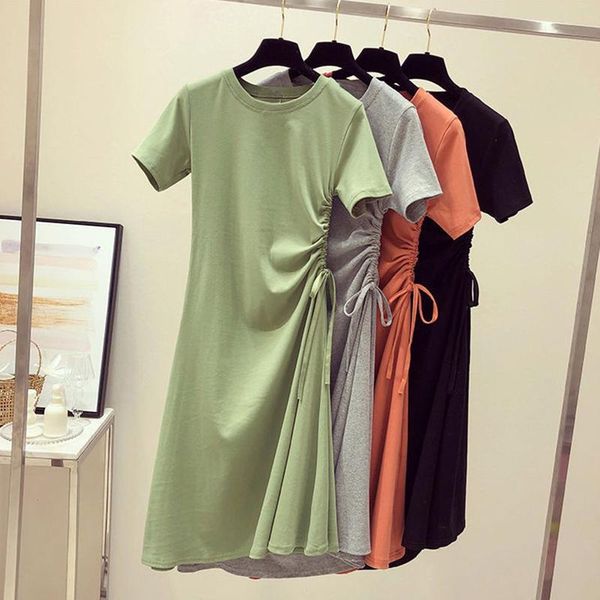 women's waist drawstring dress dress summer women waist slim drawstring foreign style version student t-shirt skirt femalecasual, Black;gray
women's waist drawstring dress dress summer women waist slim drawstring foreign style version student t-shirt skirt femalecasual, Black;gray
