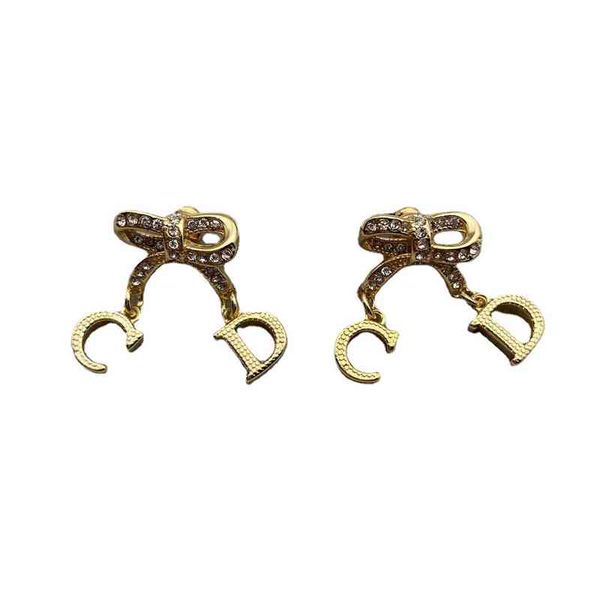 red hollow out bow with full brilliant diamonds women's earrings and earrings, Black
red hollow out bow with full brilliant diamonds women's earrings and earrings, Black