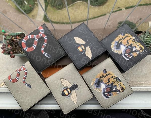 men animal short wallet leather black snake tiger bee wallets women style luxury purse wallet card holders with gift box quality, Red;black
men animal short wallet leather black snake tiger bee wallets women style luxury purse wallet card holders with gift box quality, Red;black