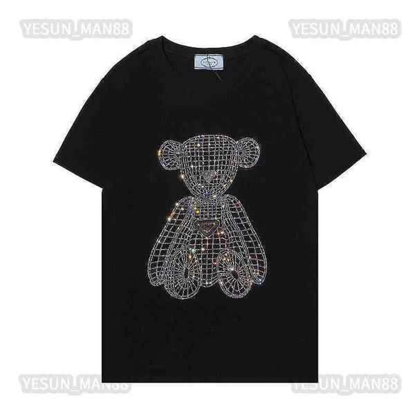 designer luxury summer prad classic diamond bear micro chapter printed t shirt fashion mens and womens couple loose round collar tee, White;black
designer luxury summer prad classic diamond bear micro chapter printed t shirt fashion mens and womens couple loose round collar tee, White;black