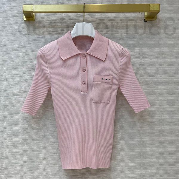 women's knits & tees designer 2022 spring and autumn new short sleeve t-shirt women's polo collar letter clever college style age, White
women's knits & tees designer 2022 spring and autumn new short sleeve t-shirt women's polo collar letter clever college style age, White