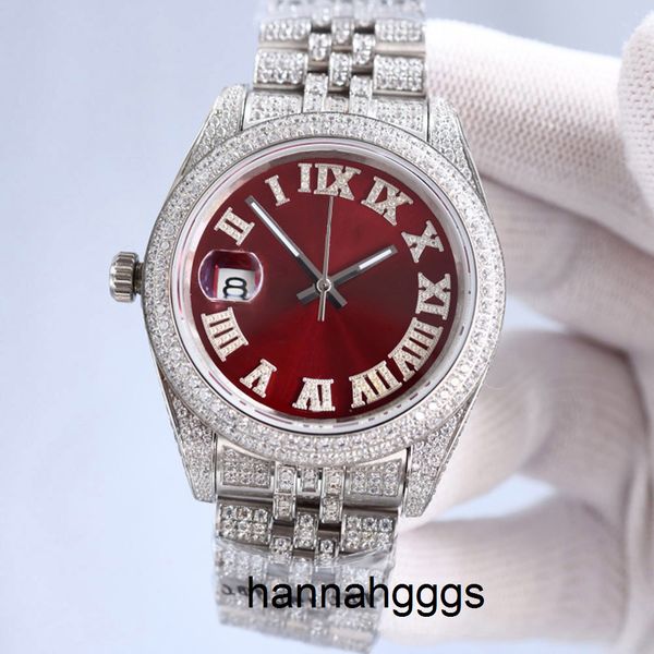 full diamond watch mens automatic mechanical watches 41mm with diamond-studded steel women business wristwatches bracelet montre de luxe gif, Slivery;brown
full diamond watch mens automatic mechanical watches 41mm with diamond-studded steel women business wristwatches bracelet montre de luxe gif, Slivery;brown