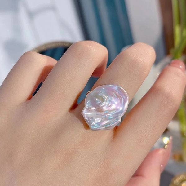baroque only natural fresh water baroque pearl 925 sterling silver ring fashion personality ins retro temperament adjustable rfi, Slivery;golden
baroque only natural fresh water baroque pearl 925 sterling silver ring fashion personality ins retro temperament adjustable rfi, Slivery;golden