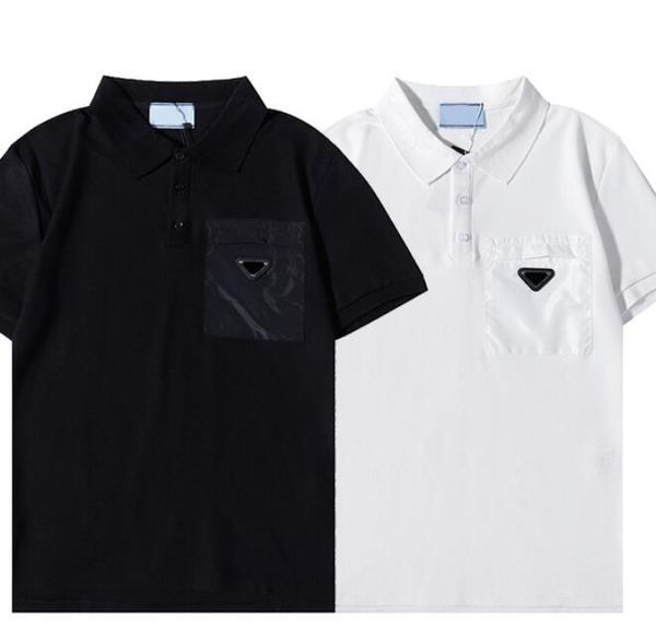 2022 new designer prd brand mens polo men t shirt luxury classic triangle reverse collar pure cotton harajuku casual womens shirt large, White;black
2022 new designer prd brand mens polo men t shirt luxury classic triangle reverse collar pure cotton harajuku casual womens shirt large, White;black