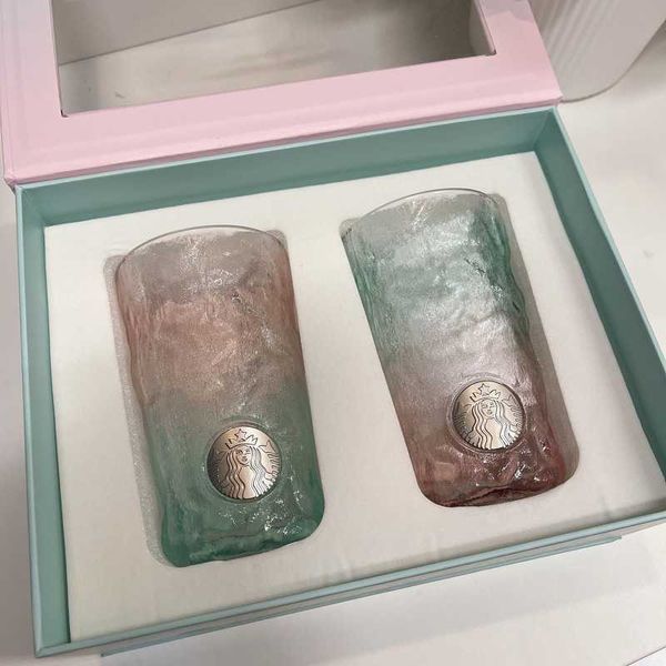 starbucks 2021 new glacier gradient pink green glass coffee mark couple cup gift box christmas
starbucks 2021 new glacier gradient pink green glass coffee mark couple cup gift box christmas