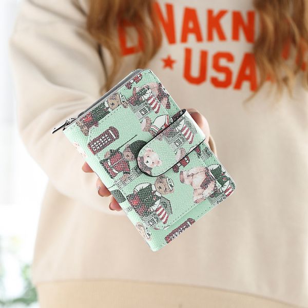 purses girl short style 2022 japan and south korea new bear cute simple buckle students small fresh mini zipper wallet, Red;black
purses girl short style 2022 japan and south korea new bear cute simple buckle students small fresh mini zipper wallet, Red;black