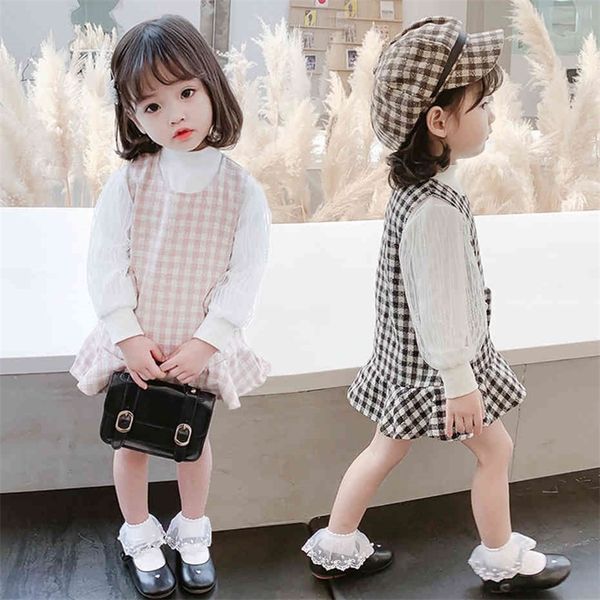 kids clothes plaid dress blouse girls clothing spring autumn baby girl outfit casual style children's costume 210412, White
kids clothes plaid dress blouse girls clothing spring autumn baby girl outfit casual style children's costume 210412, White