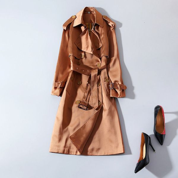 women's trench coats suit collar lengthened slim fit women's windbreaker autumn temperament cotton coat belt tmrj, Tan;black
women's trench coats suit collar lengthened slim fit women's windbreaker autumn temperament cotton coat belt tmrj, Tan;black