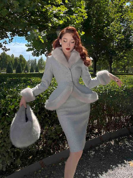 casual dresses vintage original elegant imitation fur collar waist jacket pencil skirt set c8tu, Black;gray
casual dresses vintage original elegant imitation fur collar waist jacket pencil skirt set c8tu, Black;gray