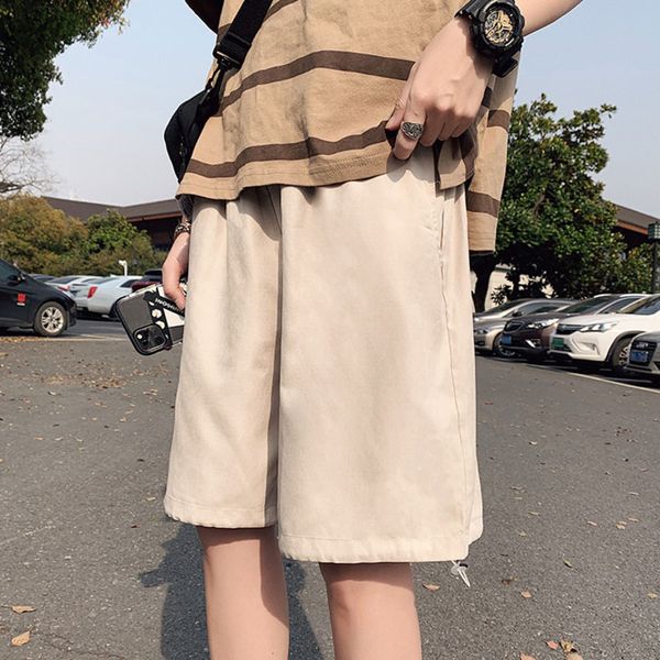 summer high street solid color men's shorts women men drawstring casual sport shorts harajuku elastic waist short pant, Black;brown
summer high street solid color men's shorts women men drawstring casual sport shorts harajuku elastic waist short pant, Black;brown
