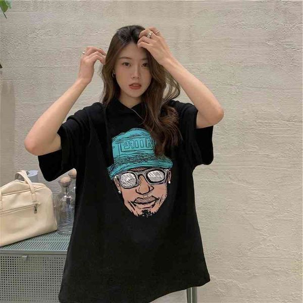 oversize loose abstract head print t-shirt female hip hop national fashion leisure american high street short sleeve summer, White
oversize loose abstract head print t-shirt female hip hop national fashion leisure american high street short sleeve summer, White