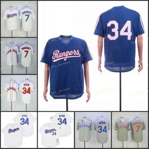 retired 34 nolan ryan baseball jersey 7 ivan rodriguez vintage retro cooperstown mesh stitched pullover, Blue;black
retired 34 nolan ryan baseball jersey 7 ivan rodriguez vintage retro cooperstown mesh stitched pullover, Blue;black