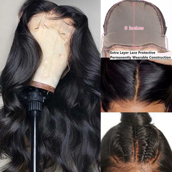 eva body wave fake scalp wig 13x6 lace front human hair wigs pre plucked with baby hair brazilian remy lace wigs bleached knots, Black
eva body wave fake scalp wig 13x6 lace front human hair wigs pre plucked with baby hair brazilian remy lace wigs bleached knots, Black