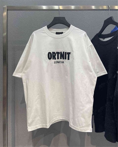 high street fashion brand designer t shirt new fortress embroidery alphabet print couple paris loose casual round neck t-shirt short sleeve, White;black
high street fashion brand designer t shirt new fortress embroidery alphabet print couple paris loose casual round neck t-shirt short sleeve, White;black