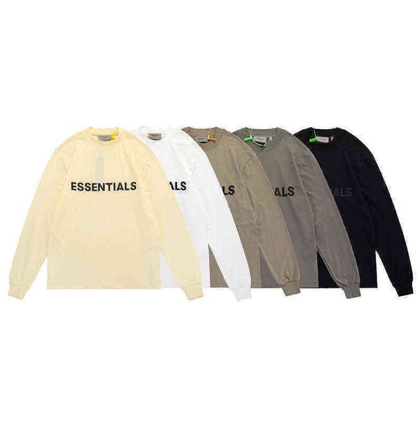 double thread essential pressure glue chest letter long sleeve t shirts fog high street loose harajuku streetwear trendystyle classic design, White;black
double thread essential pressure glue chest letter long sleeve t shirts fog high street loose harajuku streetwear trendystyle classic design, White;black
