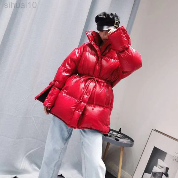 2022 winter new puffer jacket overcoat shiny stand-up collar waist mid-length down jacket l220730, Black
2022 winter new puffer jacket overcoat shiny stand-up collar waist mid-length down jacket l220730, Black