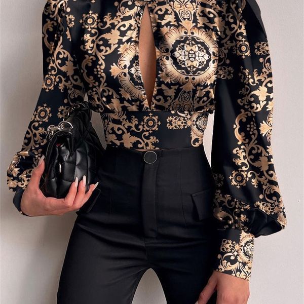 spring women backless hollow print shirts casual stand long sleeve office lady blouses fashion party crop 220514, White
spring women backless hollow print shirts casual stand long sleeve office lady blouses fashion party crop 220514, White