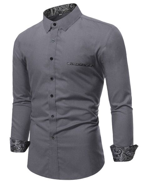 men paisley print button through shirt j3kq#, White;black
men paisley print button through shirt j3kq#, White;black