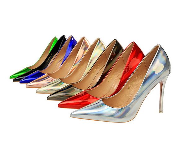 elling wind high heel ladies shoe bright surface patent leather shallow mouth pointed nightclub slim single shoes women patent leather pumps, Black
elling wind high heel ladies shoe bright surface patent leather shallow mouth pointed nightclub slim single shoes women patent leather pumps, Black