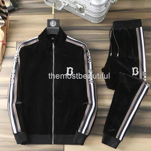 men's tracksuits autumn velvet leisure men's fashion two piece large european, Gray
men's tracksuits autumn velvet leisure men's fashion two piece large european, Gray