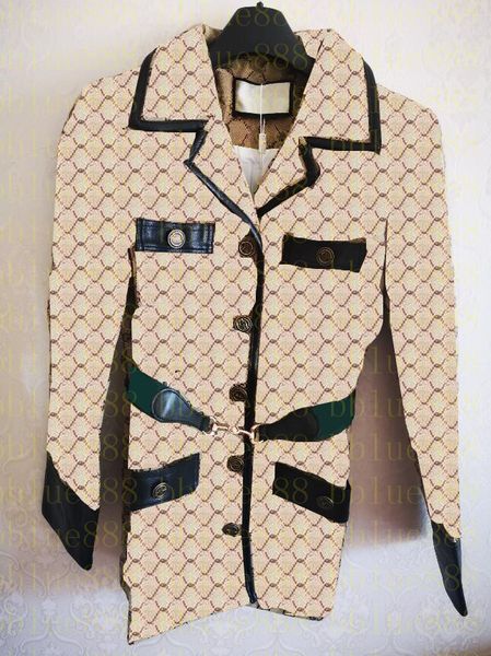 22 women's suits & blazers v-neck single-breasted button full of floral letters four-pocket leather edge lace-up waist slim suit jacket, White;black
22 women's suits & blazers v-neck single-breasted button full of floral letters four-pocket leather edge lace-up waist slim suit jacket, White;black