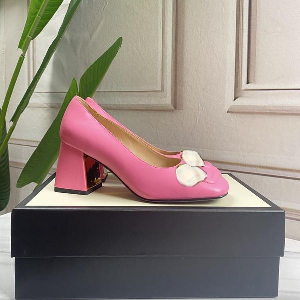 2021 new women's dress shoe white leather ponytail buckle middle heel fashion shoes luxury leisure fashion metal accessories with dust-, Black
2021 new women's dress shoe white leather ponytail buckle middle heel fashion shoes luxury leisure fashion metal accessories with dust-, Black