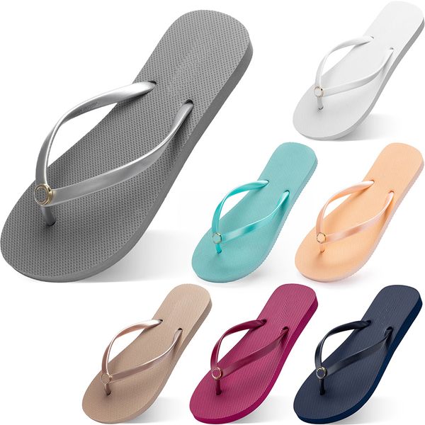 

Women Slippers Fashion Flip Flops Beach Hotel Indoor Slipper Triple Black Pink White Lemon Green Grey Blue Womens Shoes Fourty Seven